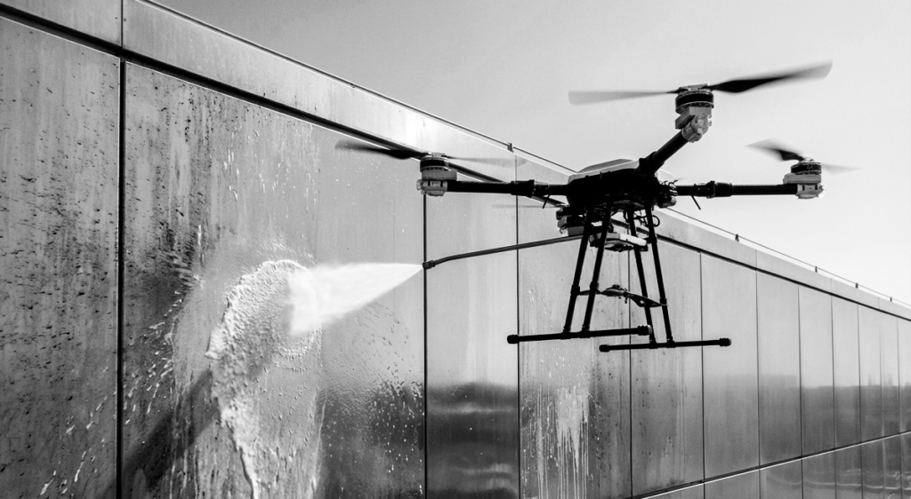 Nettoyage par drone